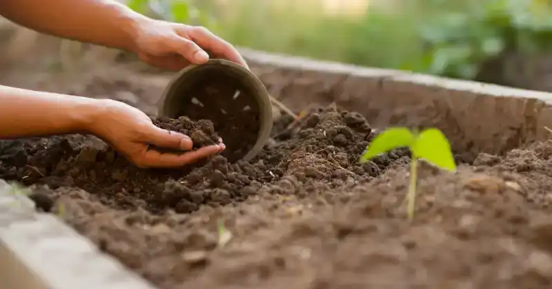 how to add compost to existing garden