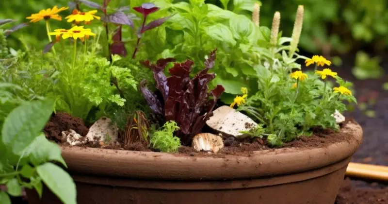 container gardening with vegetables
